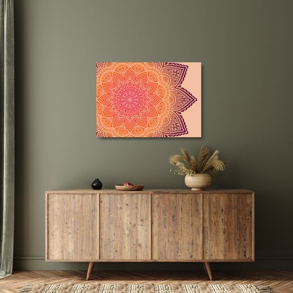 Obraz na szkle - Mandala sztuka (70x50 cm)