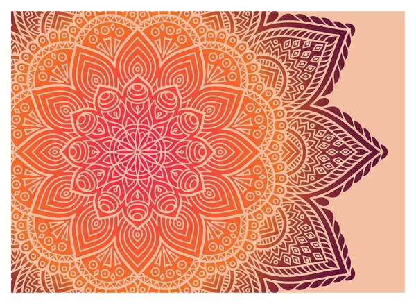 Obraz na szkle - Mandala sztuka (70x50 cm)