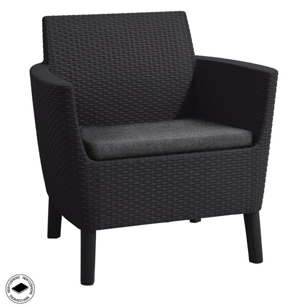 Salemo 3 seater Zestaw mebli ogrodowych, grafit KETER 236634
