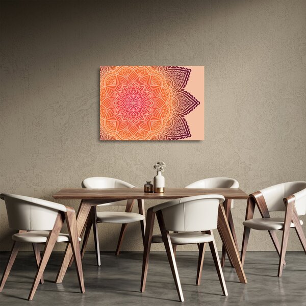 Obraz na szkle - Mandala sztuka (70x50 cm)