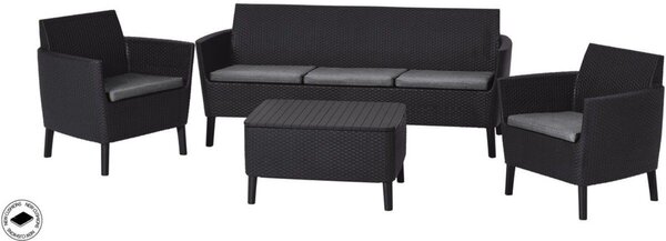 Salemo 3 seater Zestaw mebli ogrodowych, grafit KETER 236634