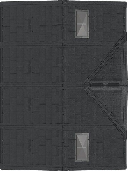 Apex Pro Domek ogrodowy 7,6 m² + konstrukcja podłogowa, winylowy, szary/antracyt DURAMAX 40116