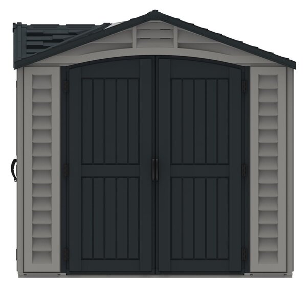 Apex Pro Domek ogrodowy 7,6 m² + konstrukcja podłogowa, winylowy, szary/antracyt DURAMAX 40116