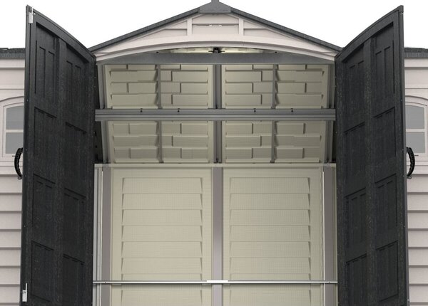 Apex Pro Domek ogrodowy 7,6 m² + konstrukcja podłogowa, winylowy, szary/antracyt DURAMAX 40116