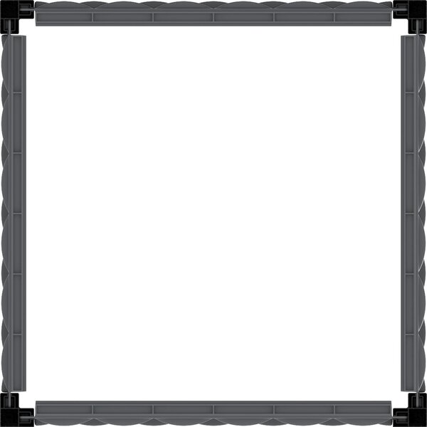 Kwietnik nadziemny 55 x 55 cm z trelażem, antracyt Duramax IDMFPGB006CG