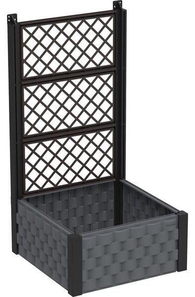 Kwietnik nadziemny 55 x 55 cm z trelażem, antracyt Duramax IDMFPGB006CG