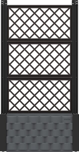 Kwietnik nadziemny 55 x 55 cm z trelażem, antracyt Duramax IDMFPGB006CG