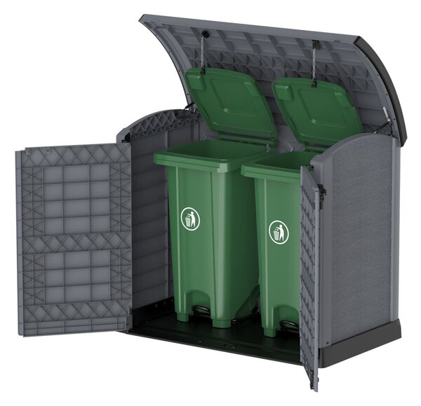Plastikowa skrzynia ogrodowa StoreAway ARC145 x 125 x 82,5 cm, 1200 l - szara DURAMAX 86633