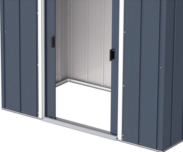 Pent Roof Eco Domek ogrodowy 2,5 m² + profile podłogowe, antracyt DURAMAX 50023