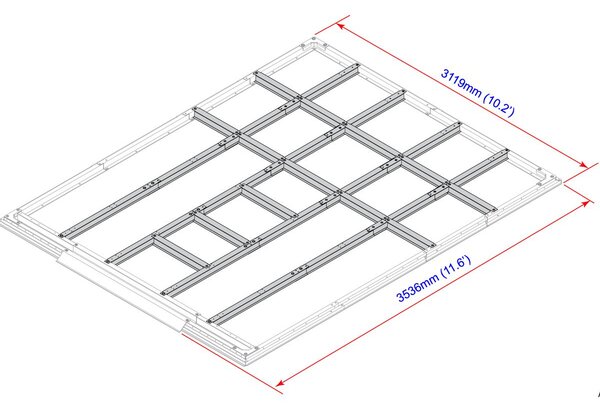Profile podłogowe do domków 11,6 m² DURAMAX 57222