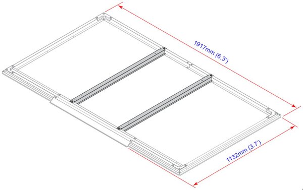 Pent Roof Eco Domek ogrodowy 2,5 m² + profile podłogowe, antracyt DURAMAX 50023