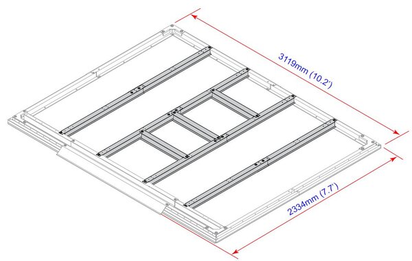 Profile podłogowe do domków 7,8 m² DURAMAX 57202