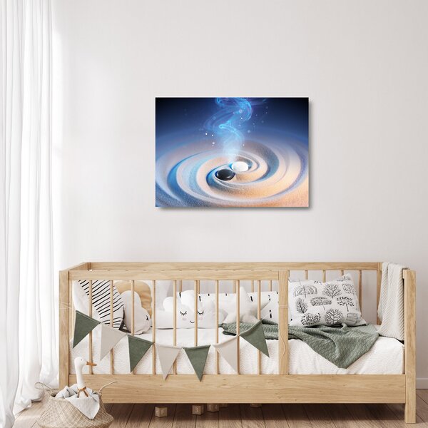 Obraz na szkle - Eteryczny yin-yang (70x50 cm)