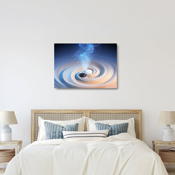 Obraz na szkle - Eteryczny yin-yang (70x50 cm)