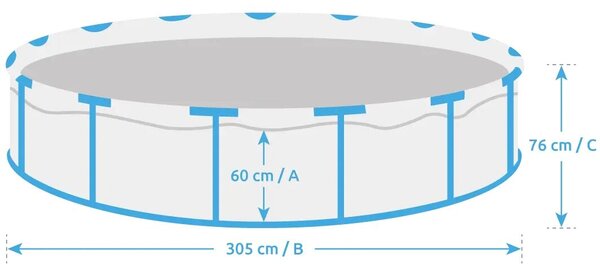 Florida Basen ø 3,05 x 0,76 m bez filtrów MARIMEX 10340272