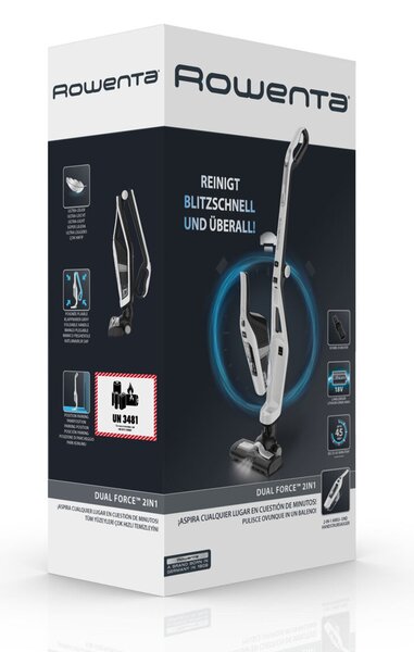 Dual Force 2w1 Odkurzacz pionowy - biały ROWENTA RH6737WH