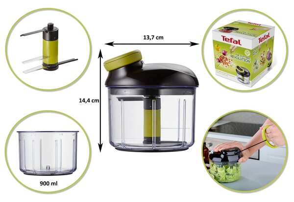 Rozdrabniacz ręczny 5 Second Chopper 900 ml TEFAL K1320404