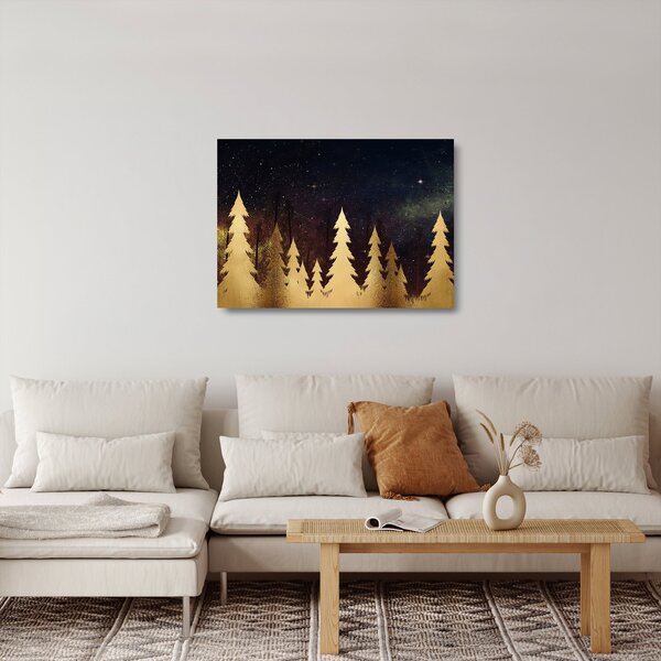 Obraz na szkle - Złota noc (70x50 cm)