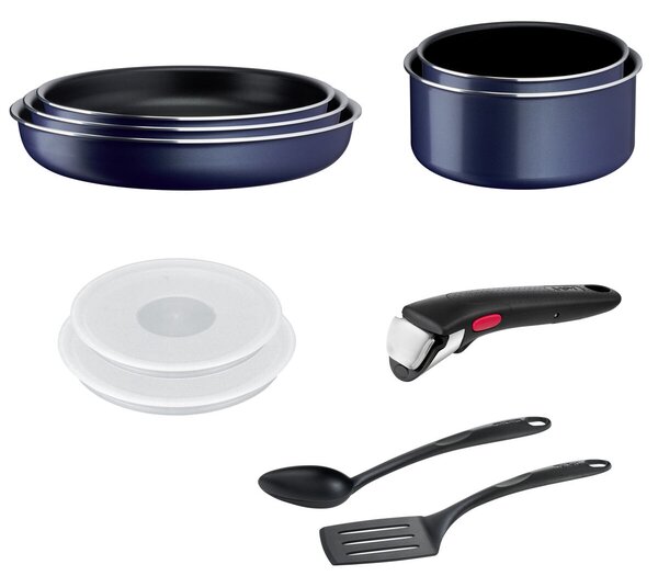 Ingenio Easy Cook & Clean Zestaw garnków i patelni, 10 szt., niebieski TEFAL L1579102