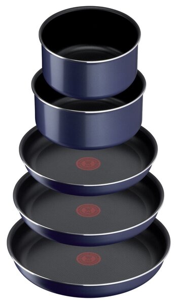 Ingenio Easy Cook & Clean Zestaw garnków i patelni, 10 szt., niebieski TEFAL L1579102