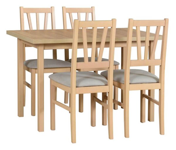 MebleMWM Zestaw stół MAX 10 + 4 krzesła drewniane BOS 5