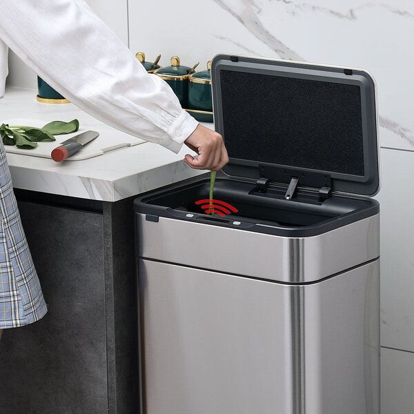 Elegant Bezkontaktowy pojemnik na odpady posortowane 60 l HELPMATION AK8892