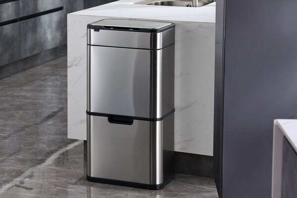 Elegant Bezkontaktowy pojemnik na odpady posortowane 60 l HELPMATION AK8892