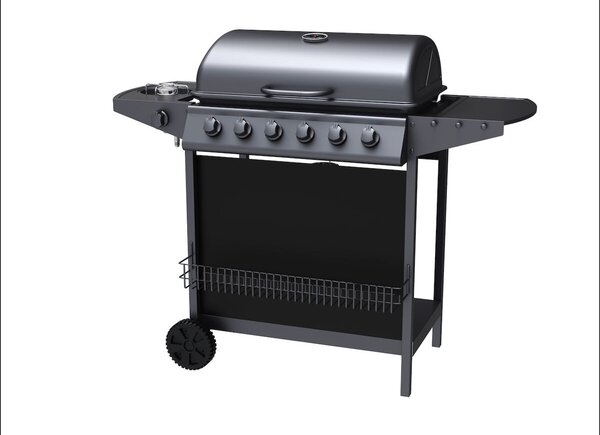 Grill gazowy Hampton 6 z sześcioma palnikami, 14,3 kW, Tepro 3309