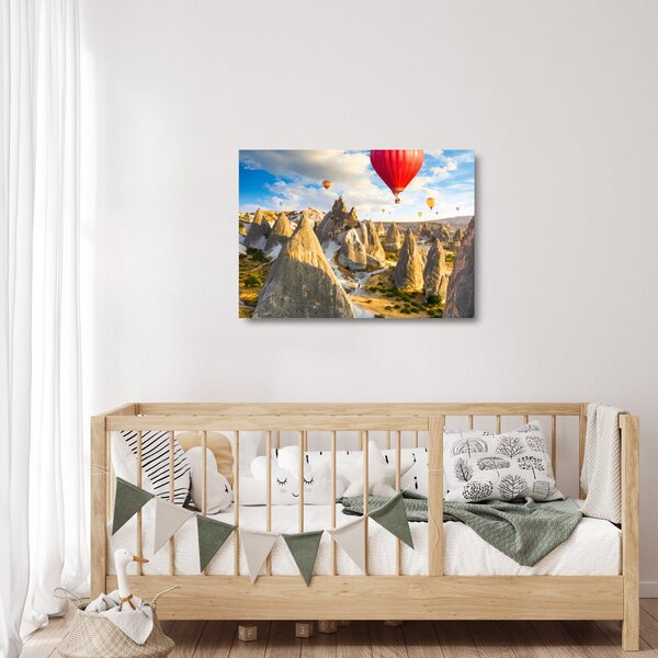 Obraz na szkle - Balony na ogrzane powietrze (70x50 cm)