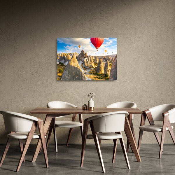 Obraz na szkle - Balony na ogrzane powietrze (70x50 cm)