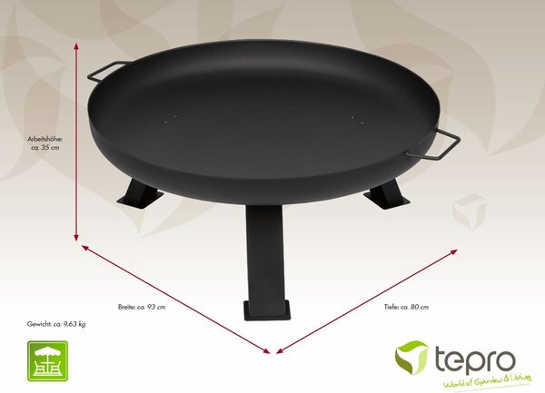Reno Palenisko przenośne Ø 80 cm Tepro 1169