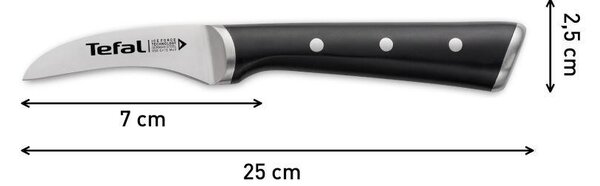 ICE FORCE nóż do obierania ze stali nierdzewnej 7 cm TEFAL K2321214
