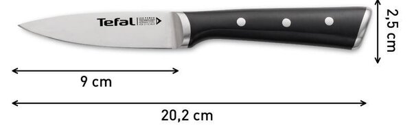 ICE FORCE nóż do obierania ze stali nierdzewnej 9 cm TEFAL K2320514