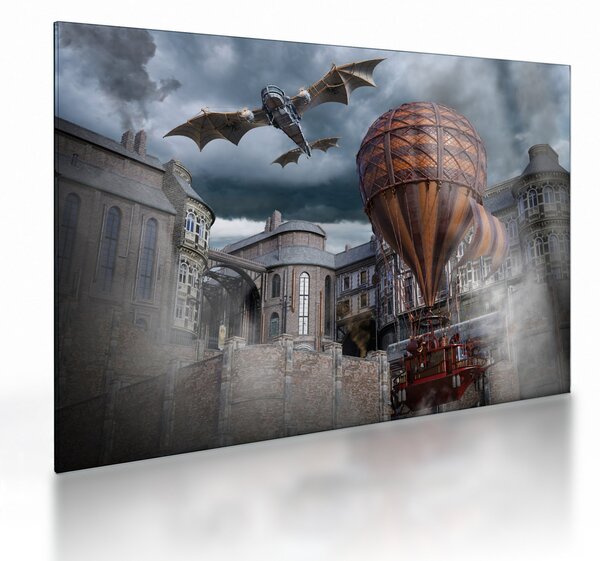 Obraz na szkle - Surrealistyczny krajobraz (70x50 cm)