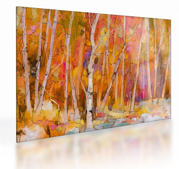 Obraz na szkle - Jesienny las (70x50 cm)