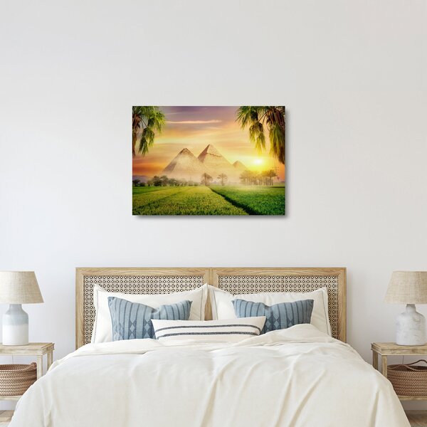 Obraz na szkle - Piramidy (70x50 cm)