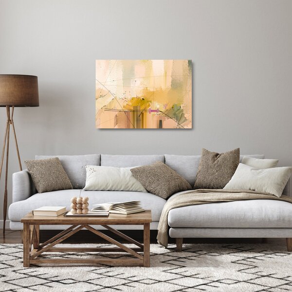 Obraz na szkle - Abstrakcja, obraz olejny (70x50 cm)