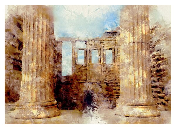 Obraz na szkle - Erechtejon, Ateny, Grecja (70x50 cm)
