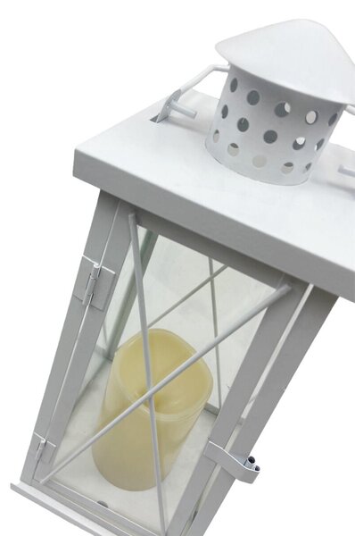 Metalowa lampa ze świeczką LED 37 x 15 cm Prodex 220095
