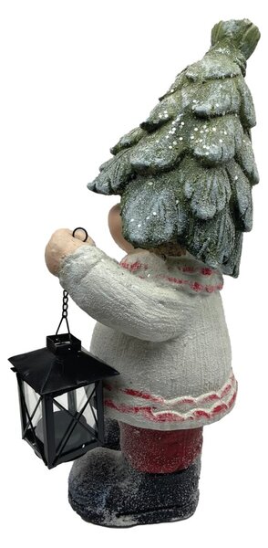 Chłopiec z latarnią MG czapka z liści 46 x 20 cm Prodex MN2105012A1