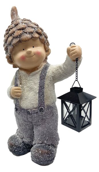 Chłopiec z latarnią jesienny wzór 42 cm Prodex A00550