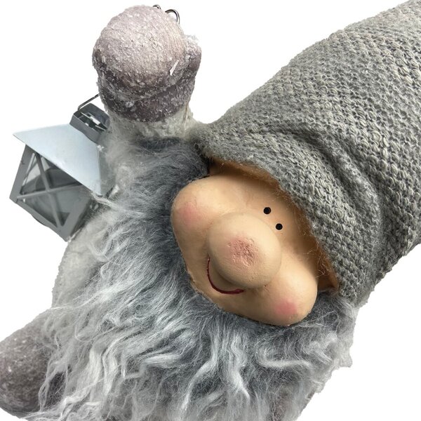 Leprechaun z latarnią szary 40 cm Prodex A00473_A