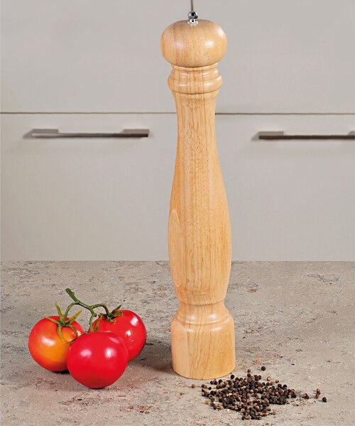 Młynek do pieprzu - drewno kauczukowe, 40 cm, naturalny KESPER 13664