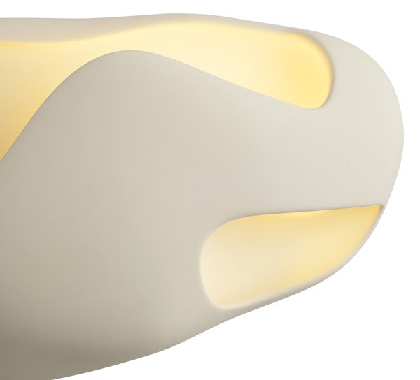 Lampa ścienna Japandi kremowa 30 cm - Pietra
