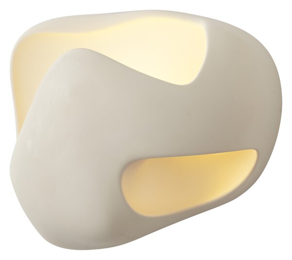 Lampa ścienna Japandi kremowa 30 cm - Pietra