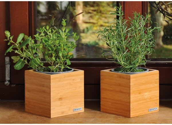 Uniwersalny organizer, 13 x 13 x 13 cm, bambus KESPER 58190
