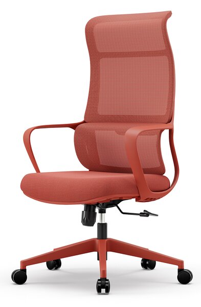 Fotel ergonomiczny ANGEL biurowy obrotowy mOja czerwony