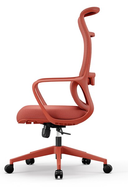 Fotel ergonomiczny ANGEL biurowy obrotowy mOja czerwony