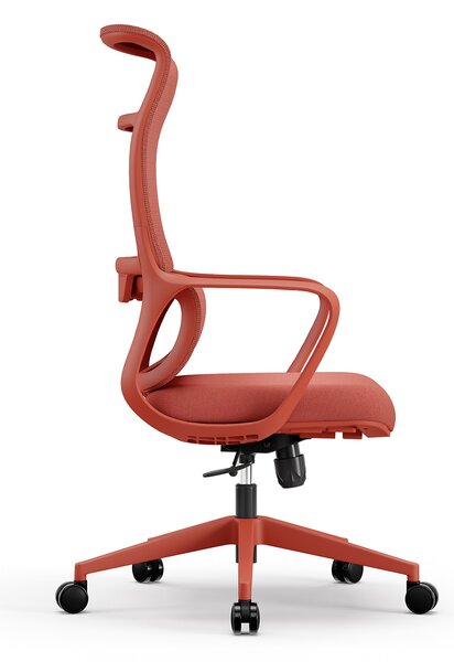 Fotel ergonomiczny ANGEL biurowy obrotowy mOja czerwony