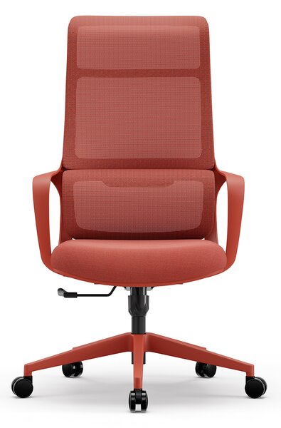 Fotel ergonomiczny ANGEL biurowy obrotowy mOja czerwony